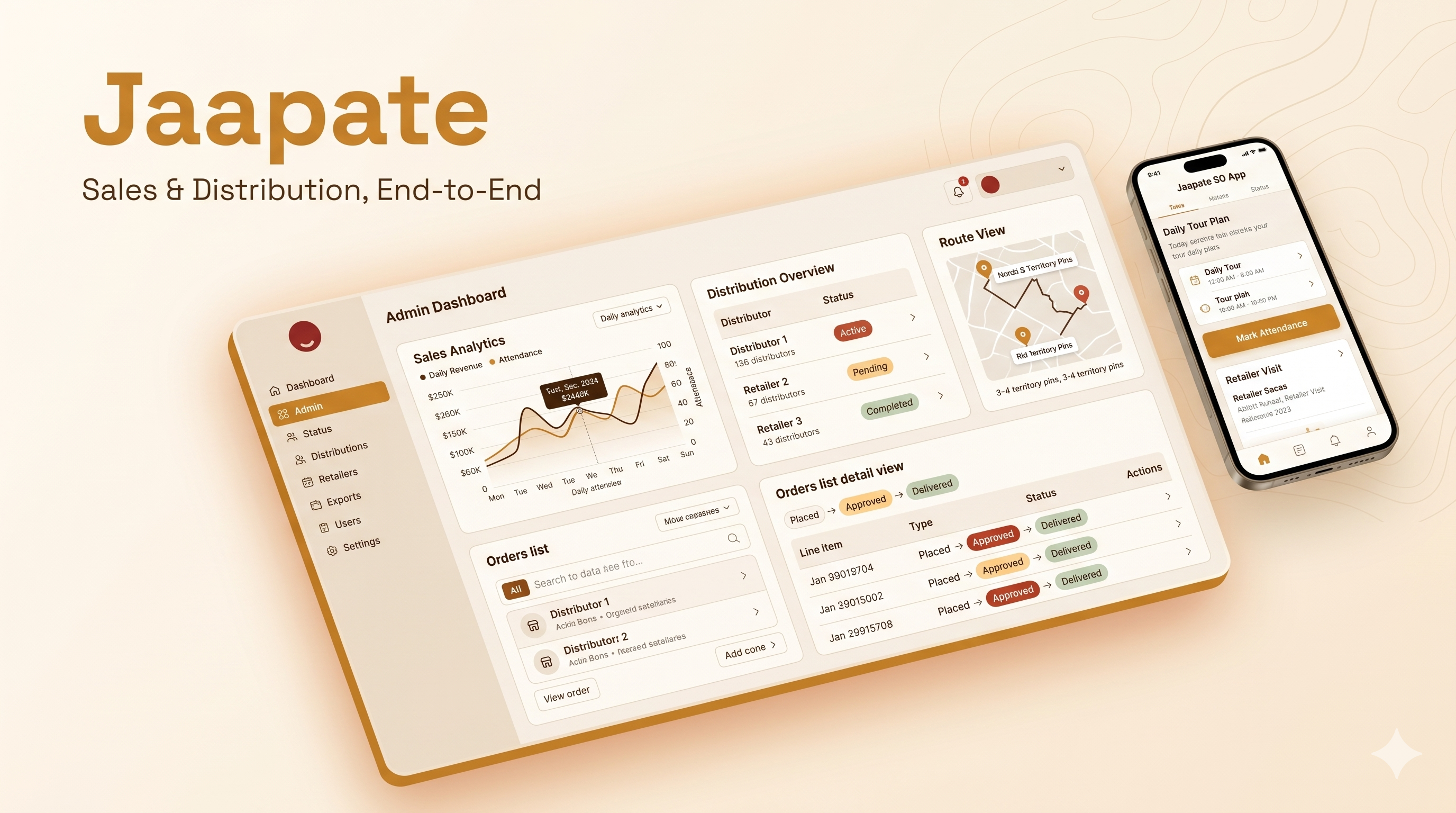 Jaapate Admin Website